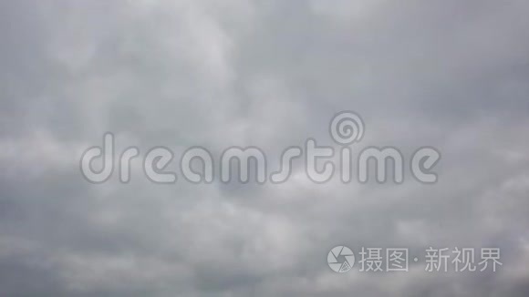 天空的时间流逝，烟雾缭绕，云雾缭绕，景色宜人