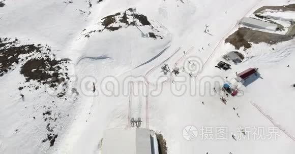滑雪中心空中观景台视频