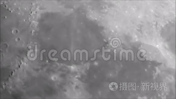 月球陨石坑时间流逝星系视频