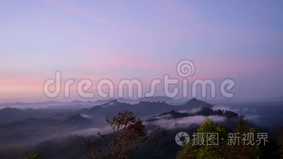 清晨在旺帕梅克的高角度景观视频