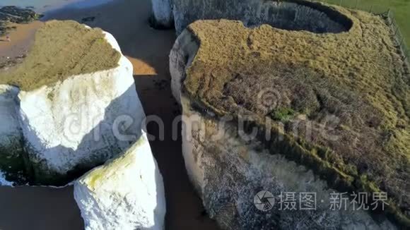 英国海岸著名的白垩岩
