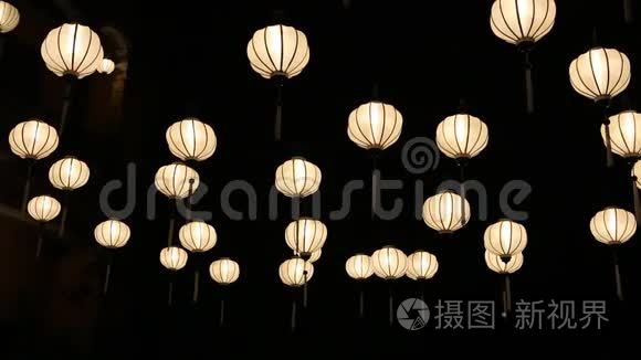 越南海安镇的中国灯笼视频