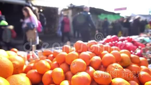 水果蔬菜市场视频