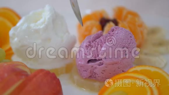 餐厅的甜点视频