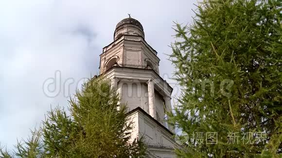 俄罗斯东正教教堂穹顶视频