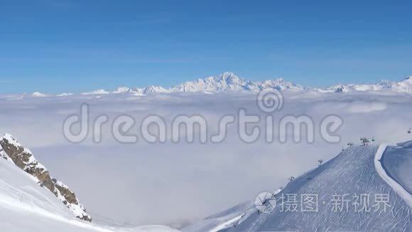 从雪山和云谷呼吸视频