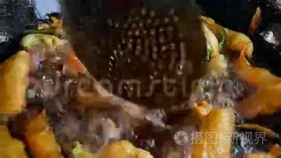 印度街头美食视频