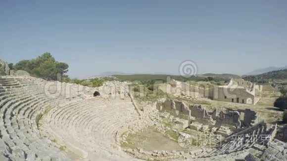 古代圆形剧场 土耳其的老城视频