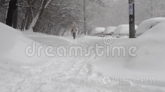 2018年2月4日莫斯科大雪