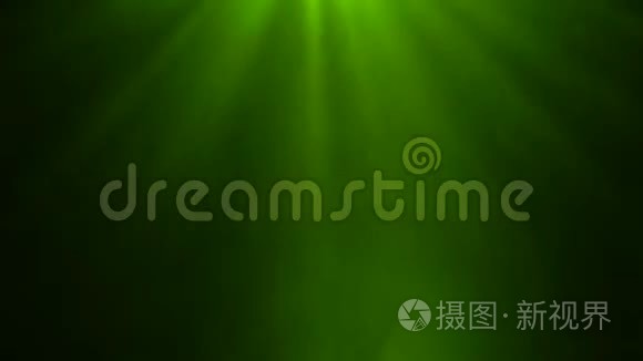 激光绿光和烟雾的舞台聚光灯视频