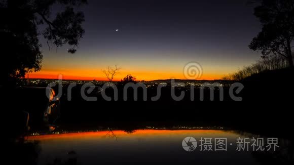 洛杉矶市夜间俯瞰