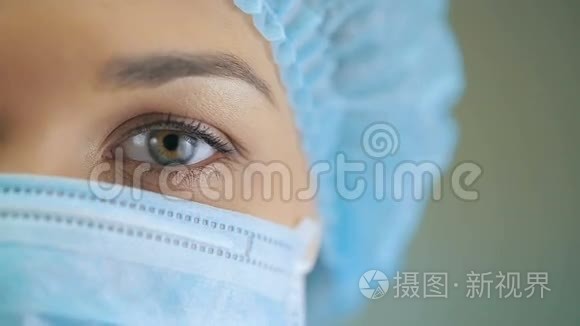 外科医生的眼睛视频