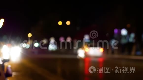 夜城的汽车视频