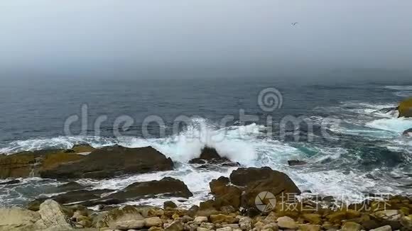 葡萄牙海岸的大西洋海滩视频