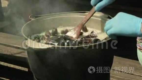 在明火上的布鲁塞尔视频