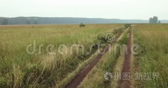 在乡下开车。 萨默塞特油田。