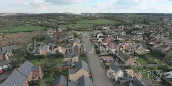 英国的乡村航空景观视频