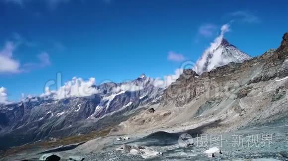 马特霍恩的阳光高射影像视频