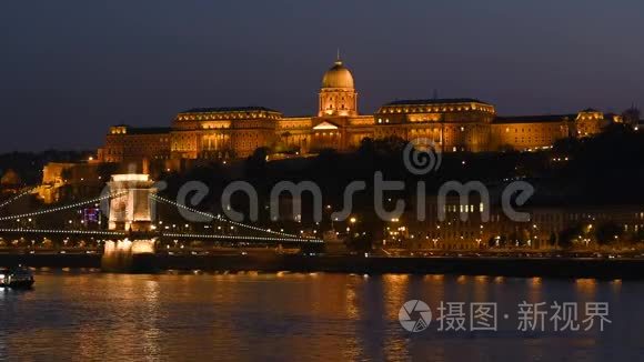 布达佩斯布达部分夜景