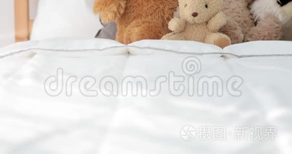 带着泰迪熊的女孩房间视频