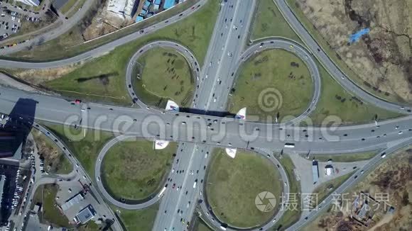 莫斯科交通路口视频