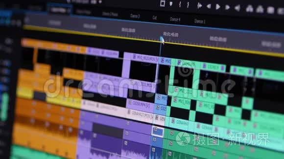 视频编辑软件逐帧穿越时间线视频