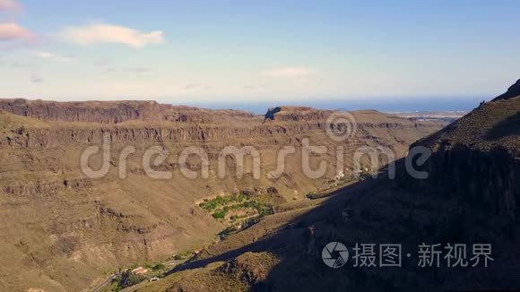 西班牙大峡谷的空中景观