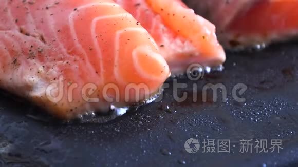 电烧烤红鱼片视频