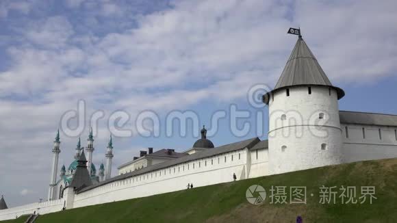 俄罗斯喀山克里姆林宫和库尔谢里夫清真寺