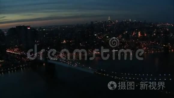 纽约夜生活桥空中