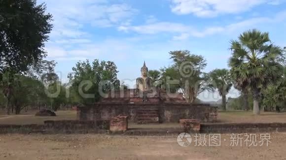 佛寺遗址梅川.. 泰国Sukhothai