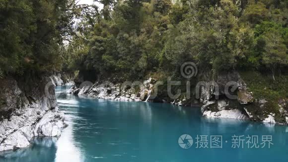 新西兰美丽的霍基蒂卡峡谷视频