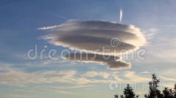 圆形云视频素材