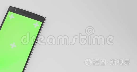 带有彩色绿屏和跟踪标记的白色彩色绿色屏幕和跟踪标记,可以查看特写