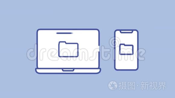 复制阿尔法通道上的线条图标视频