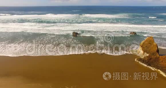 鸟瞰俄勒冈海岸海滩太平洋