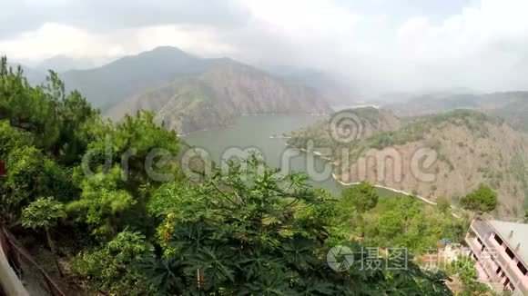 夏日安布劳坝河水库景观视频