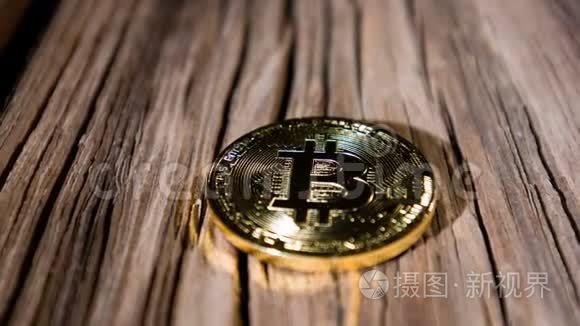 区块链技术网络金币概念视频