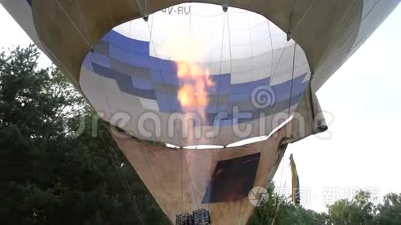 空气气球气体火灾加热视频