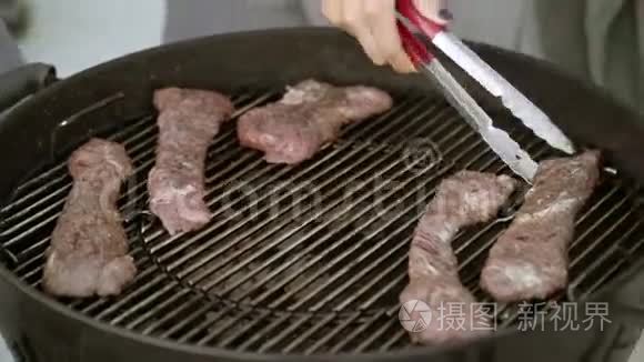 煮肉牛排视频