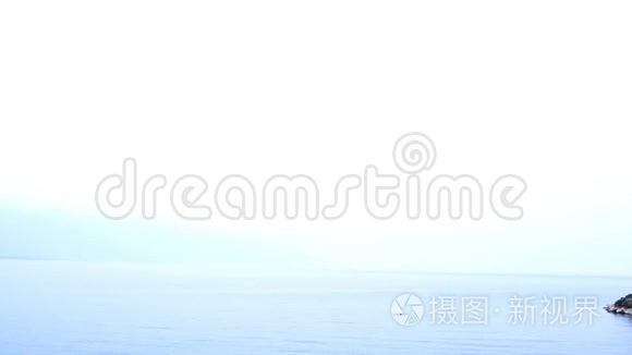 日内瓦湖的奇隆古堡景观视频