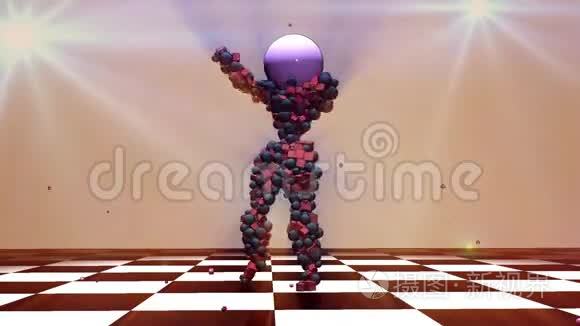 三维人物舞蹈视频