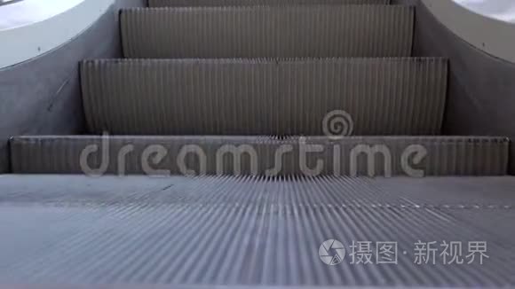 移动扶梯楼梯高科技背景视频