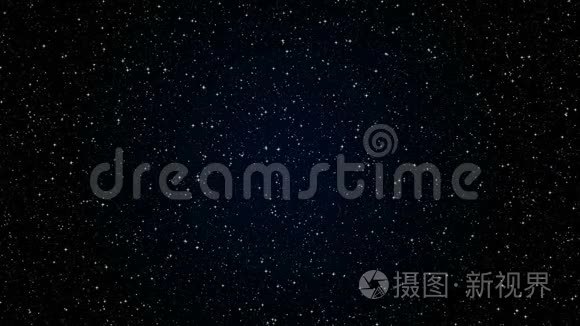 夜空中闪烁着星星的动感视频