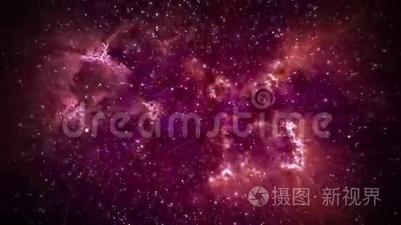 向后运动紫色红光抽象自然星云星系星空太空旅行
