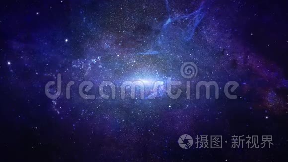 行星与星系科学深空星4K环动画背景..