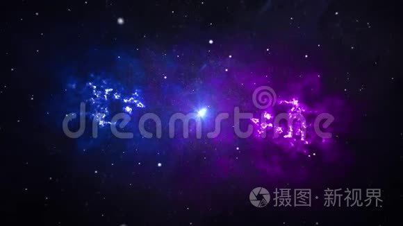 摘要星云空间旅行循环背景视频