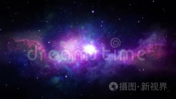 摘要星云空间旅行循环背景视频