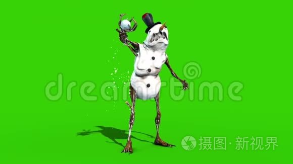 白雪公主杰克霜冬袭圣诞白雪3D渲染动画