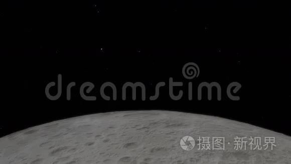 地球在月球上空的时间推移视频